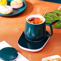 Set de Taza térmica inteligente con base calefactora – Café caliente siempre