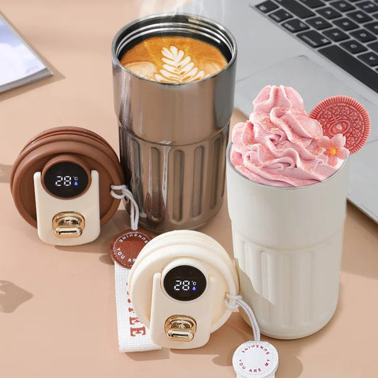TERMO DE CAFE INTELIGENTE – 450ml CON ANTALLA LED